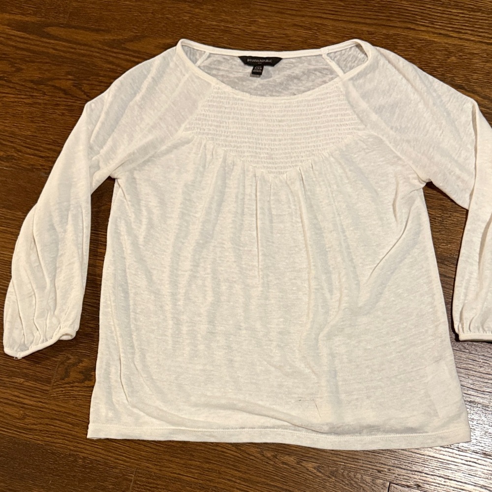 Lightweight linen 3/4 sleeves sweater